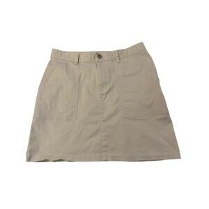 Lauren Ralph Lauren Women’s Beige Khaki Cotton A-Line Skirt – Size 8 VINTAGE